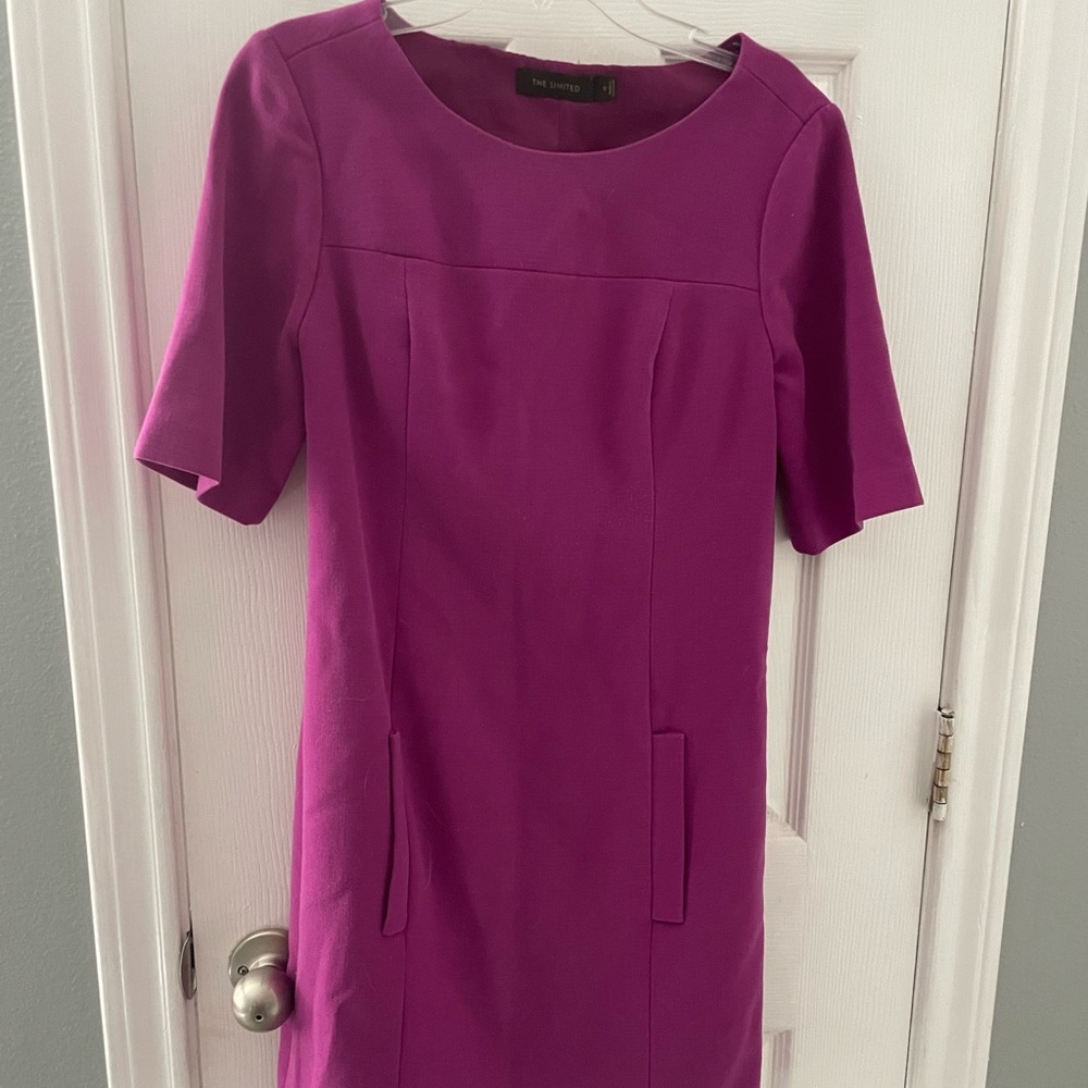Women’s The Limited Purple Casual Dress with Pockets size 0